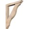 Ekena Millwork Funston Traditional Smooth Bracket w/ Offset Brace, Douglas Fir, 5 1/2"W x 36"D x 44"H BKT0604X36X44FST01SDF - alternate 1